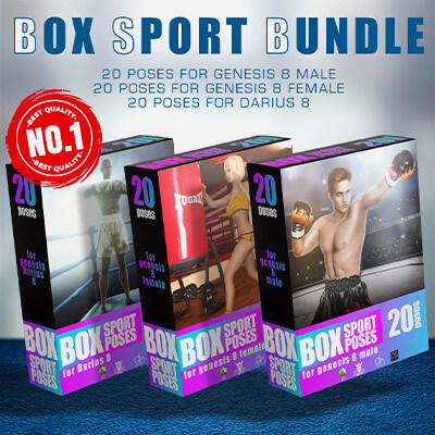 Box Sport Pose Bundle for Genesis 8