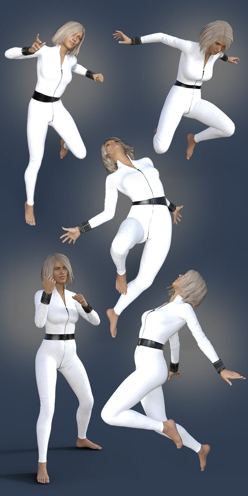 Cinematic Superhero Female Poses Daz Content by Axe Maker
