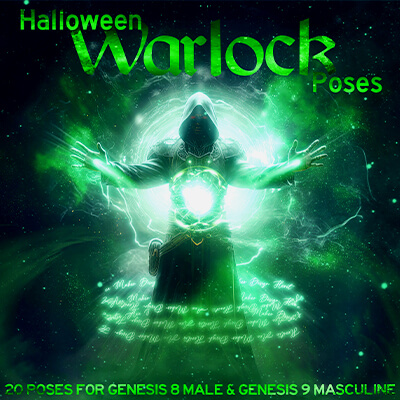 Halloween Warlock - Pose Pack