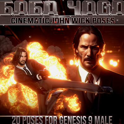 John Wick Genesis 9 - Pose Pack by Axe Maker