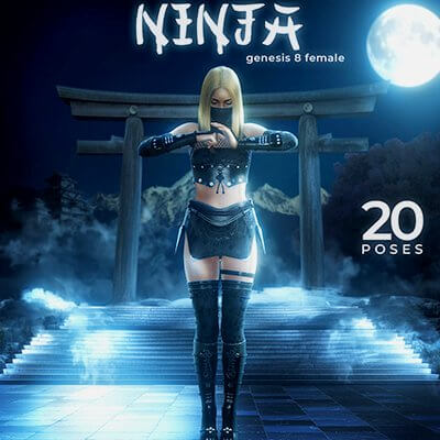 Ninja Poses for Genesis 8 Female