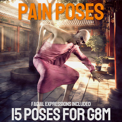 Pain Poses for Genesis 8 Male