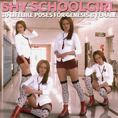 Shy Schoolgirl Poses
