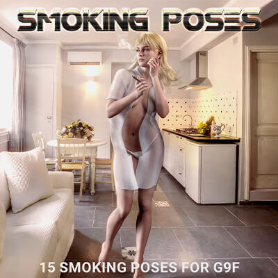 Smoking Poses G9 - Pose Pack