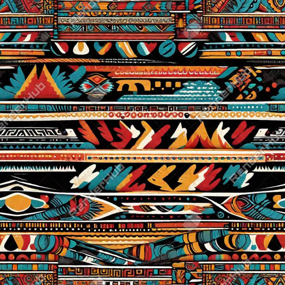 Aztec Allure - Seamless Repeat Patterns for Creative Project Stock ...