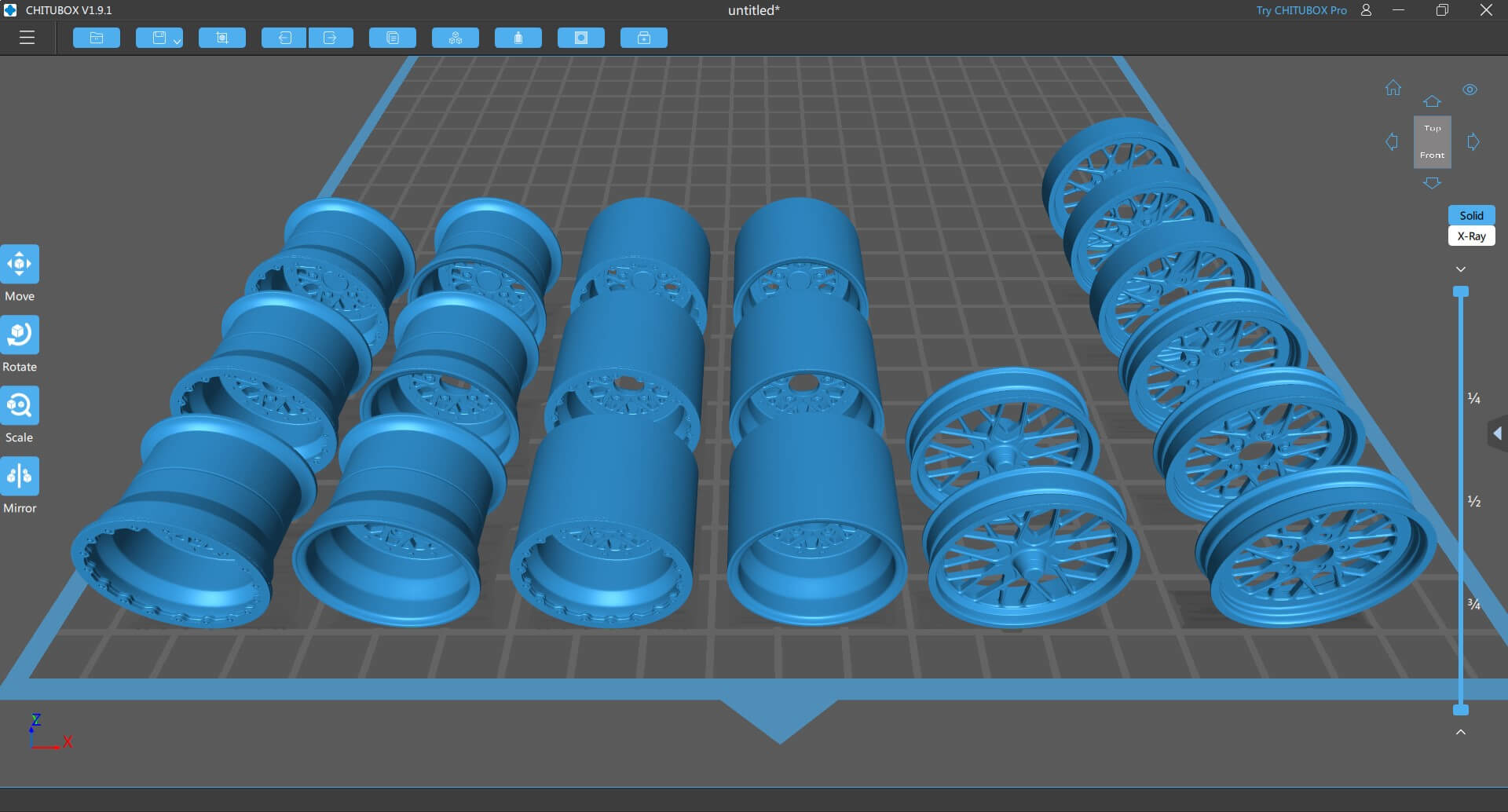 Billet Specialties Comp 8 Four Variants - 3D Model by bayazoff