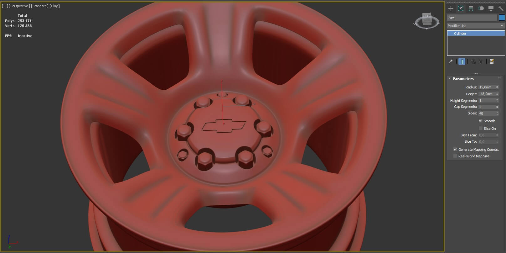 Chevy Tahoe 2021 Police Rim Printable - 3D Model by bayazoff