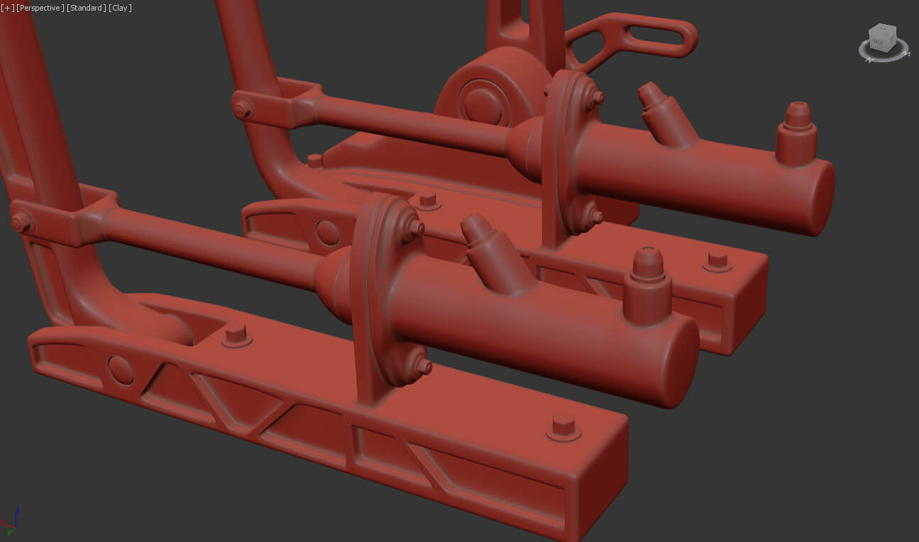 Drift Car Interior Kit 01 Hand Brakes and Gear Knobs - 3D Print Model ...