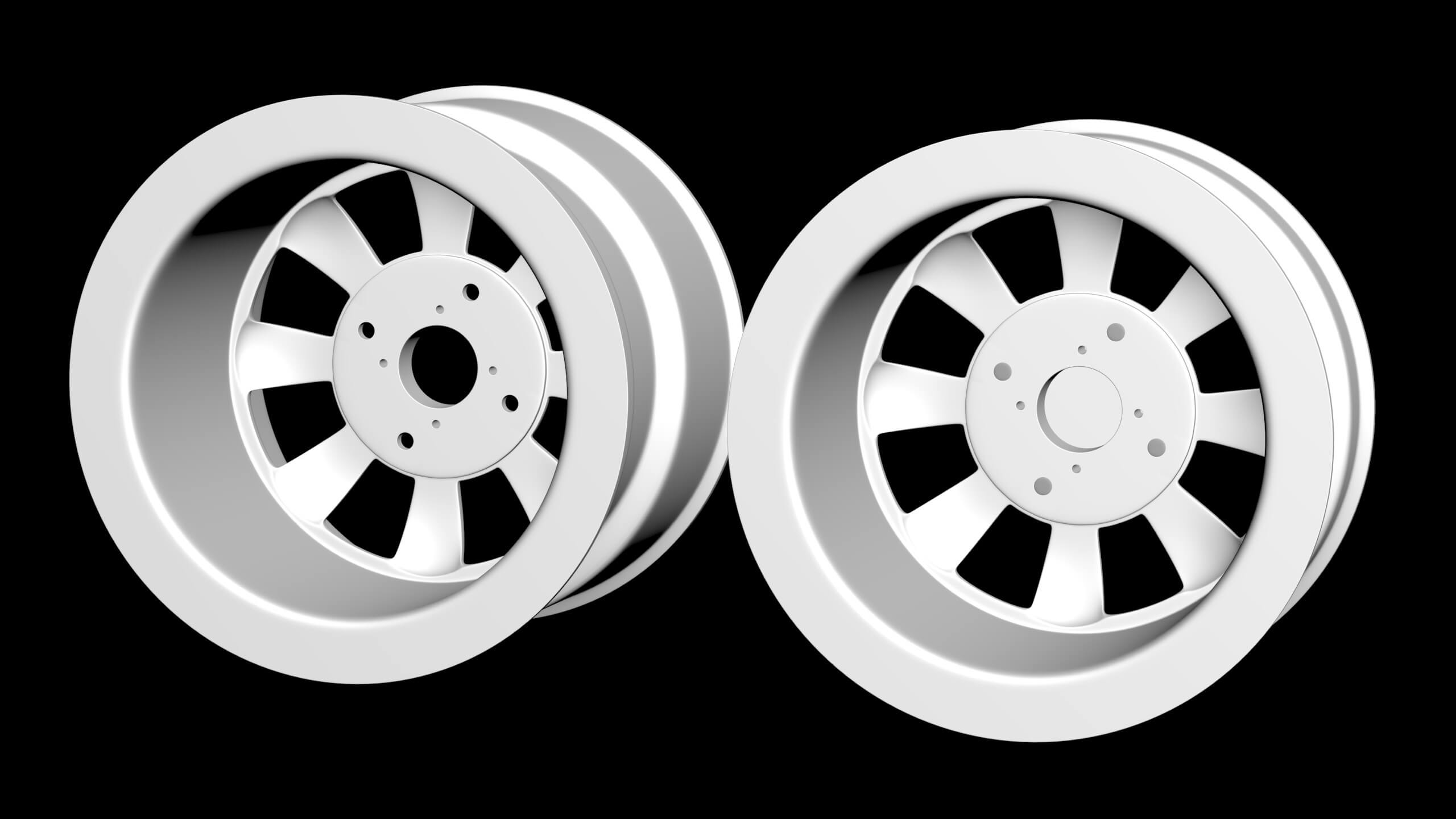 Empi GT 8 Spoke Rim - 3D Model by bayazoff