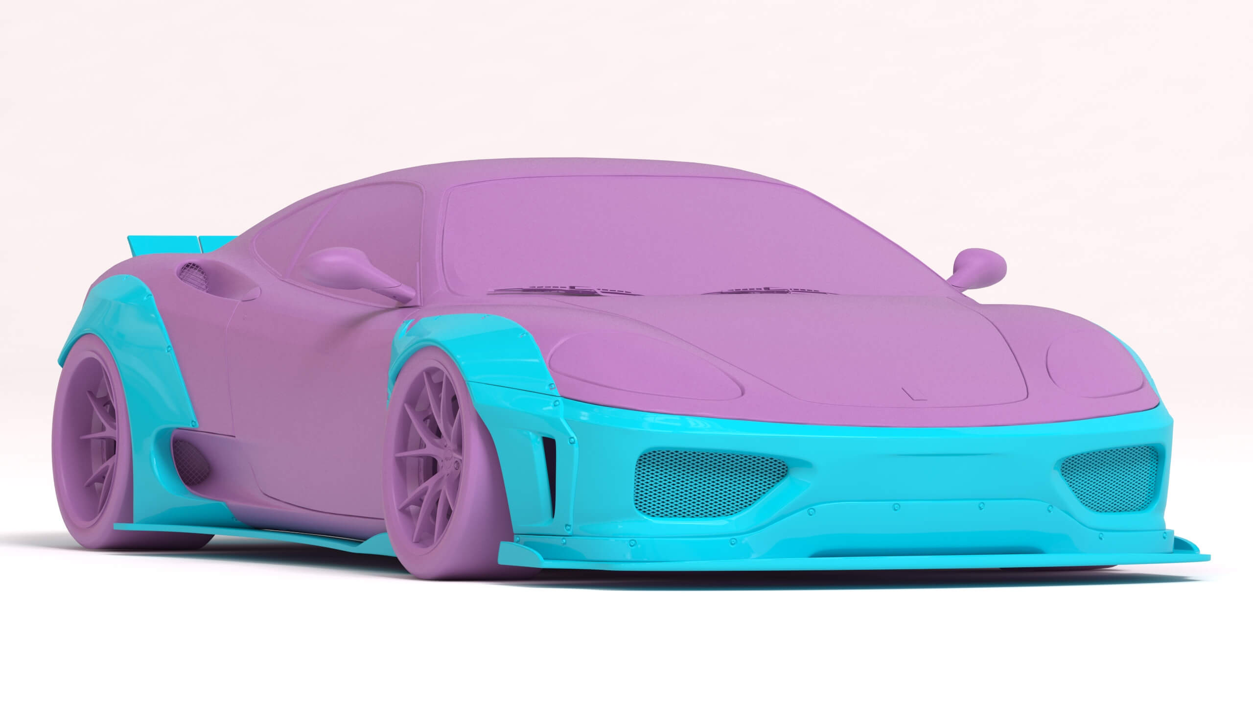 F360 Liberty Walk Wide Body Kit 3D Model by bayazoff