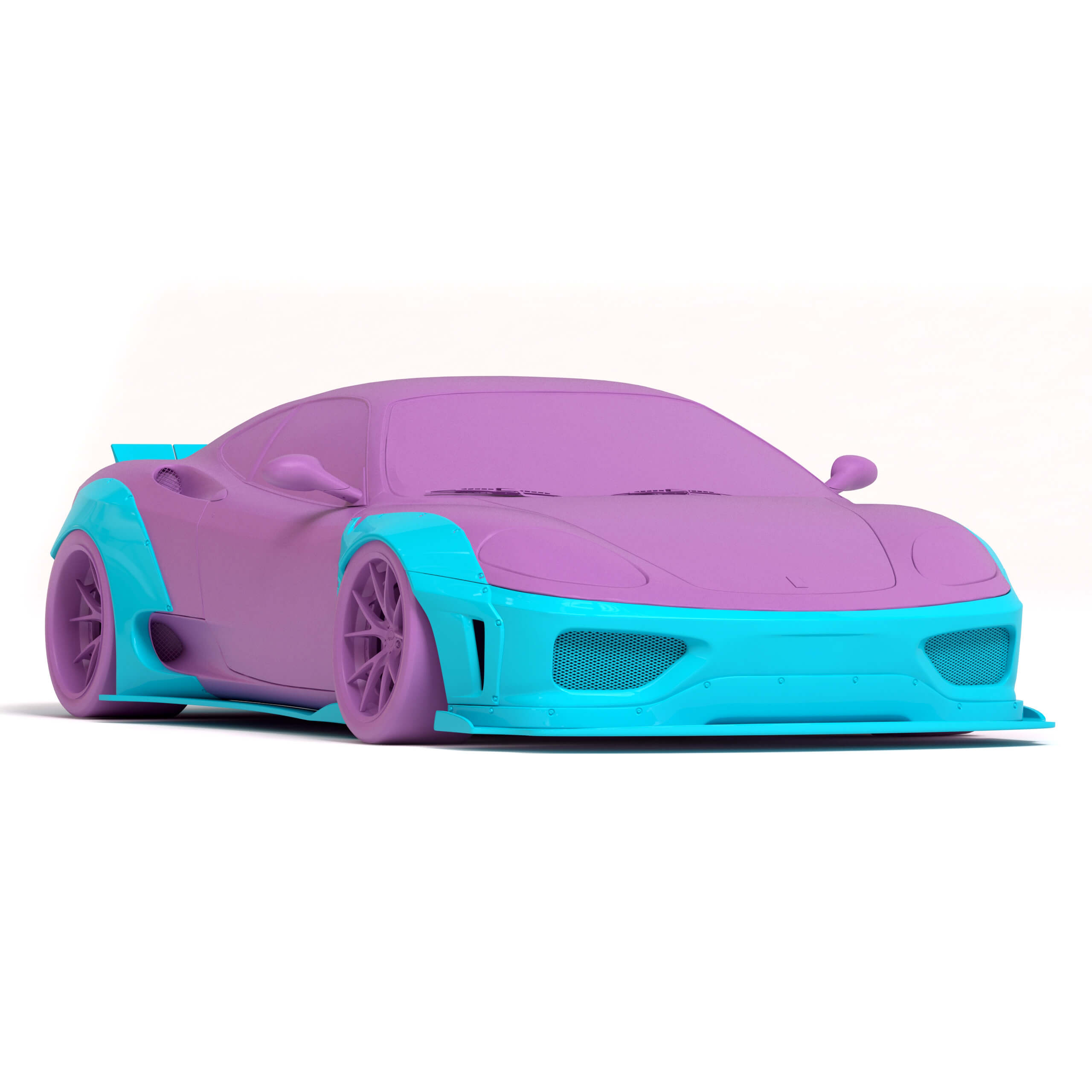 F360 Liberty Walk Wide Body Kit 3D Model by bayazoff