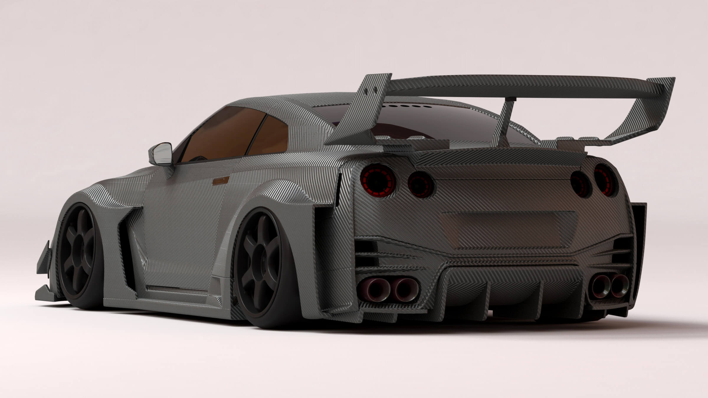 GTR LBWK 3 3D Render, Digital Art by bayazoff