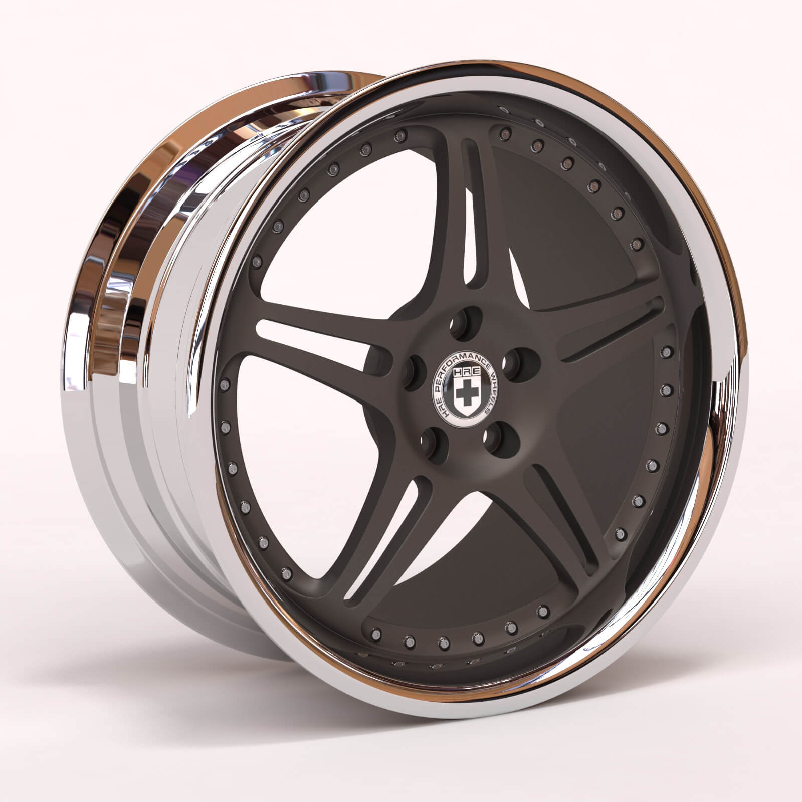 HRE 547R Rim Printable - 3D Print Model by bayazoff