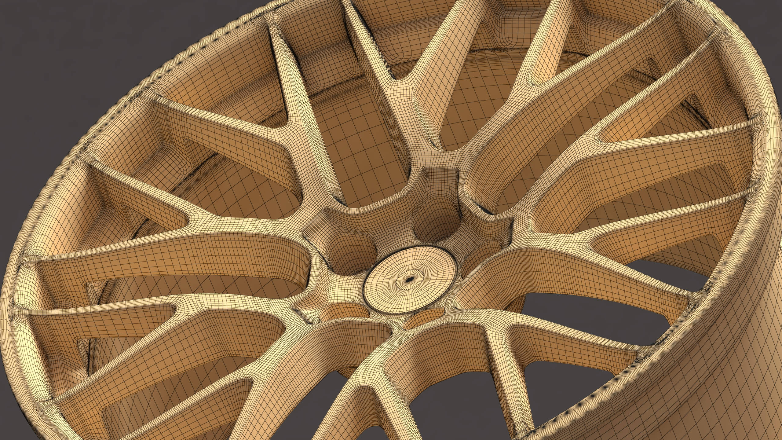 Macan RS Spyder Design Rim - 3D Print Model by bayazoff