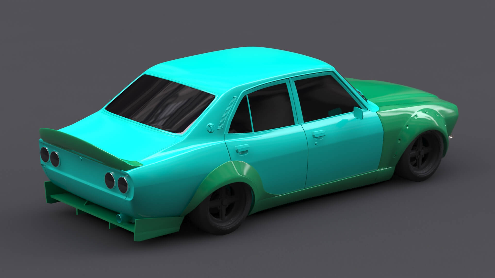 Mazda Capella RX-2 Rocket Bunny Custom Print Kit by bayazoff