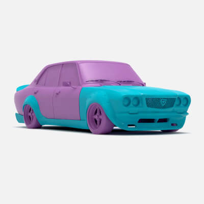Mazda Capella RX-2 Rocket Bunny Custom Print Kit