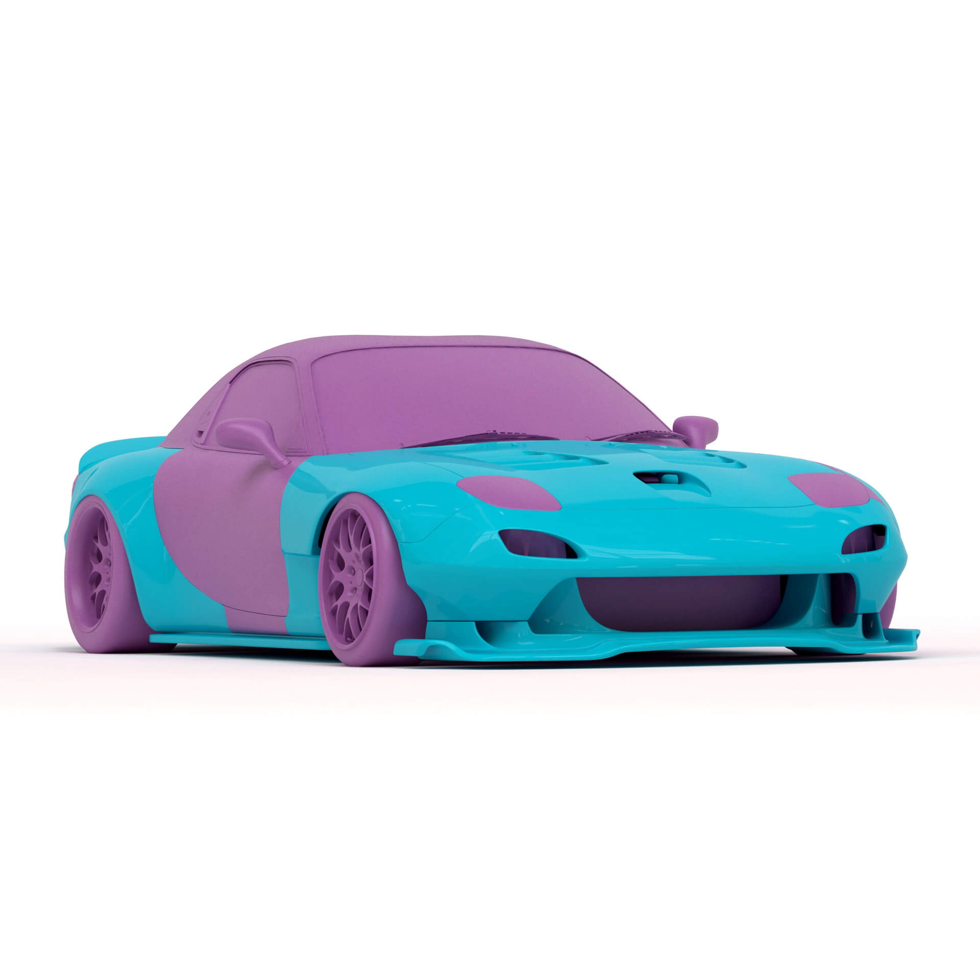 Mazda RX7 Custom Body Kit Printable 3D Model by bayazoff