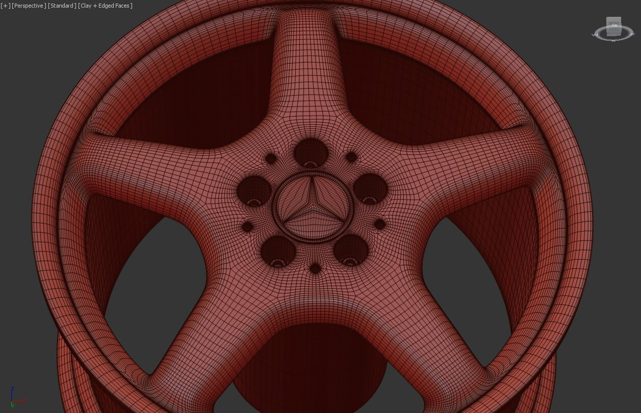 Mercedes-Benz AMG III Rim 3D Model by bayazoff