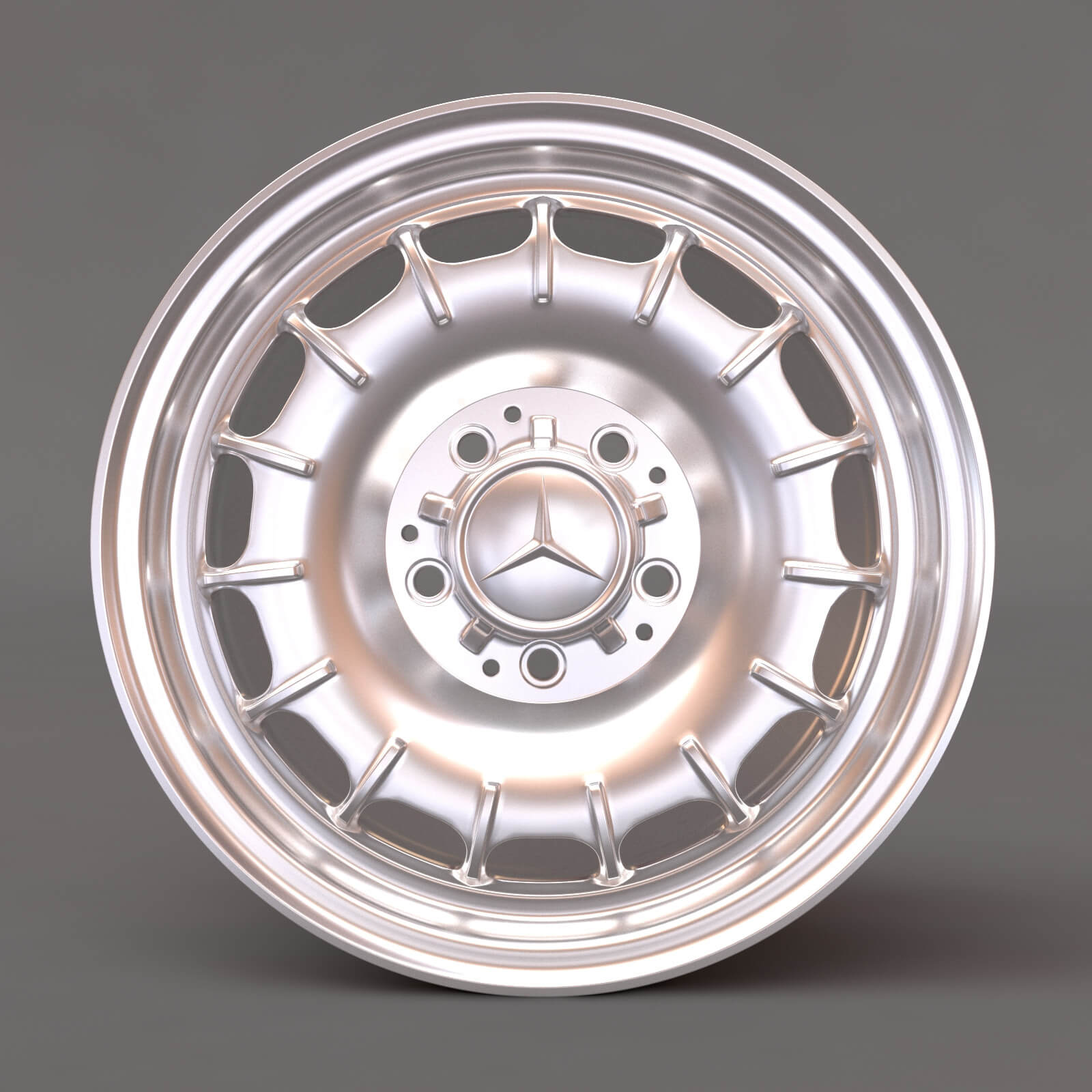 Mercedes Bundt Barock Rim Printable - 3D Model by bayazoff
