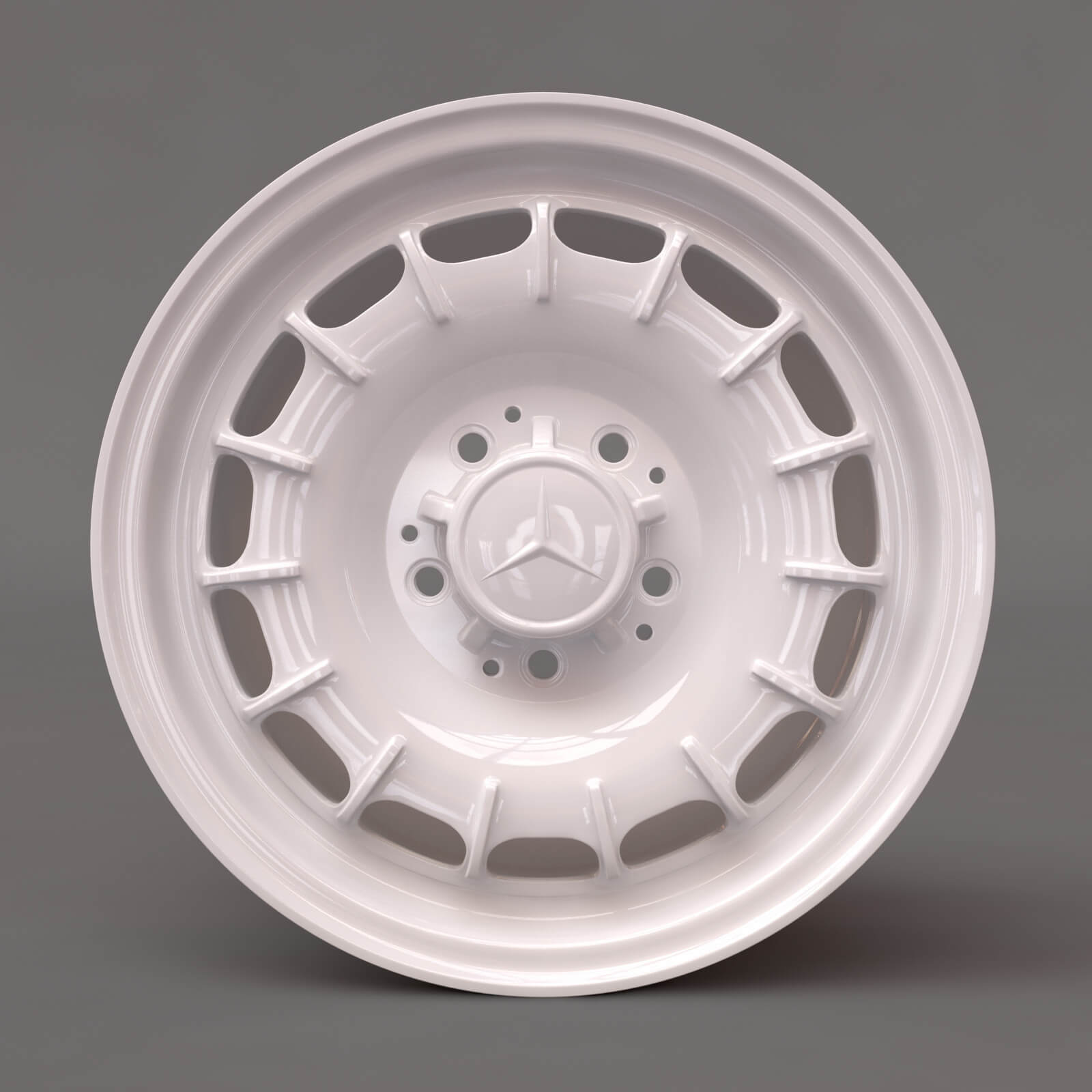 Mercedes Bundt Barock Rim Printable - 3D Model by bayazoff
