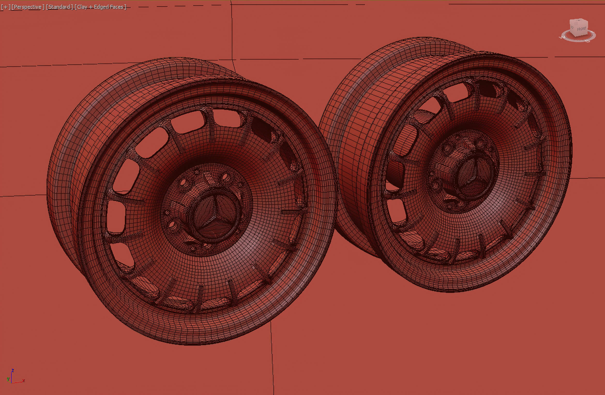 Mercedes Bundt Barock Rim Printable - 3D Model by bayazoff