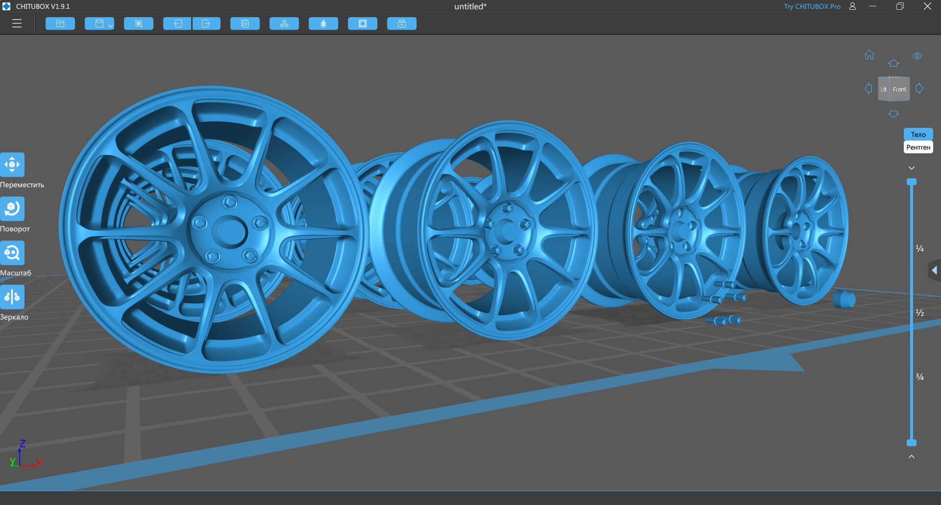 Rays Volk Racing ZE40 Printable - 3D Print Model by bayazoff