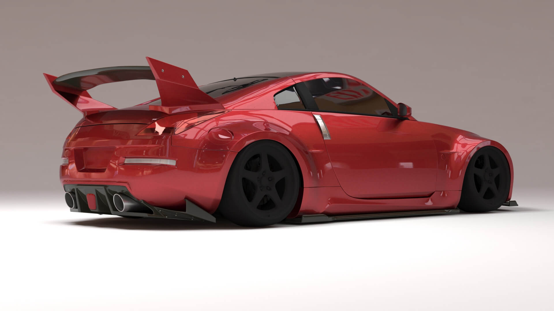 thumbnail image 2 of 1/24 Tamiya Nissan 350Z Z33 Spirit Rei KAEN Widebody Kit - Unassembled Resin 3D Print For Model Cars 2 of 3