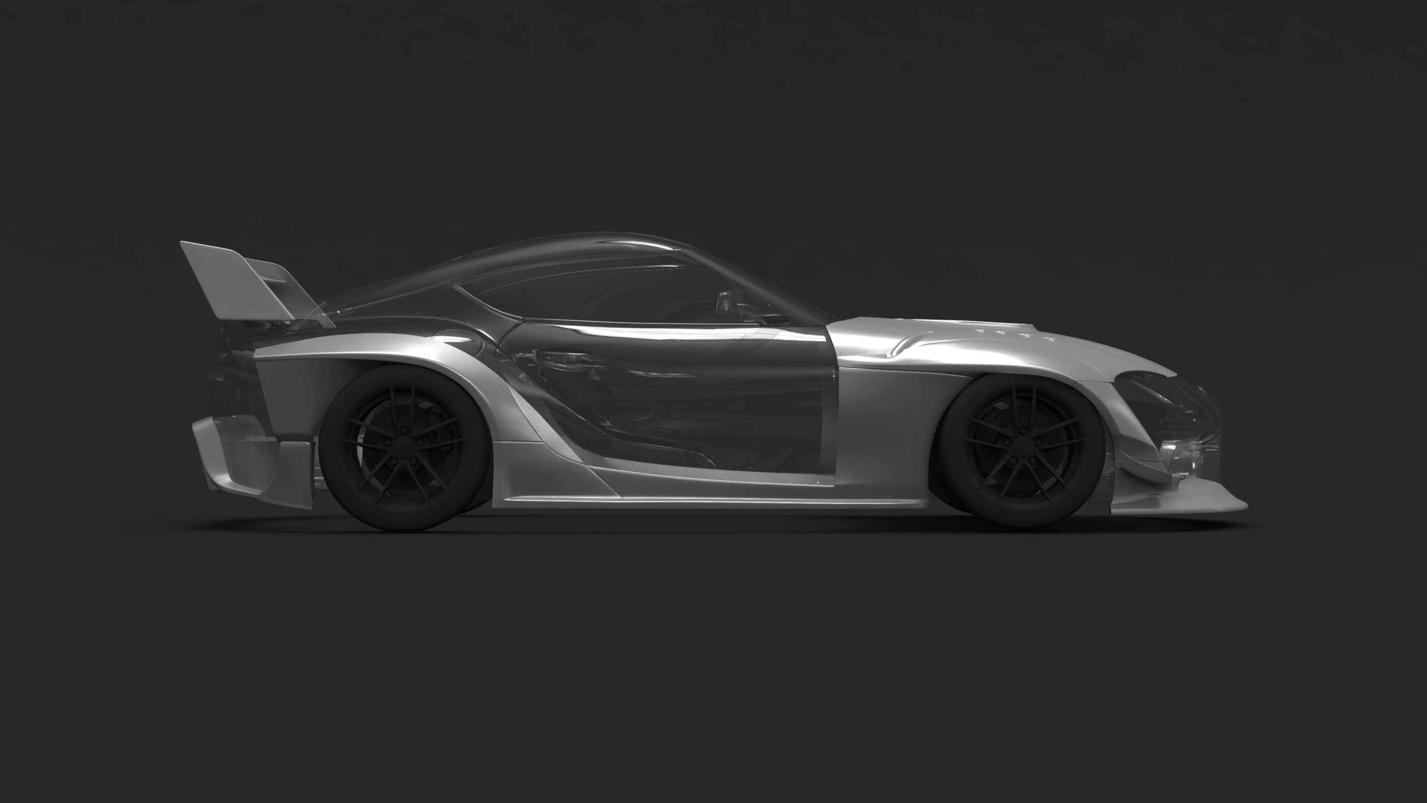 Toyota Supra A90 Liberty Walk Body Kit 3D Print Model by bayazoff