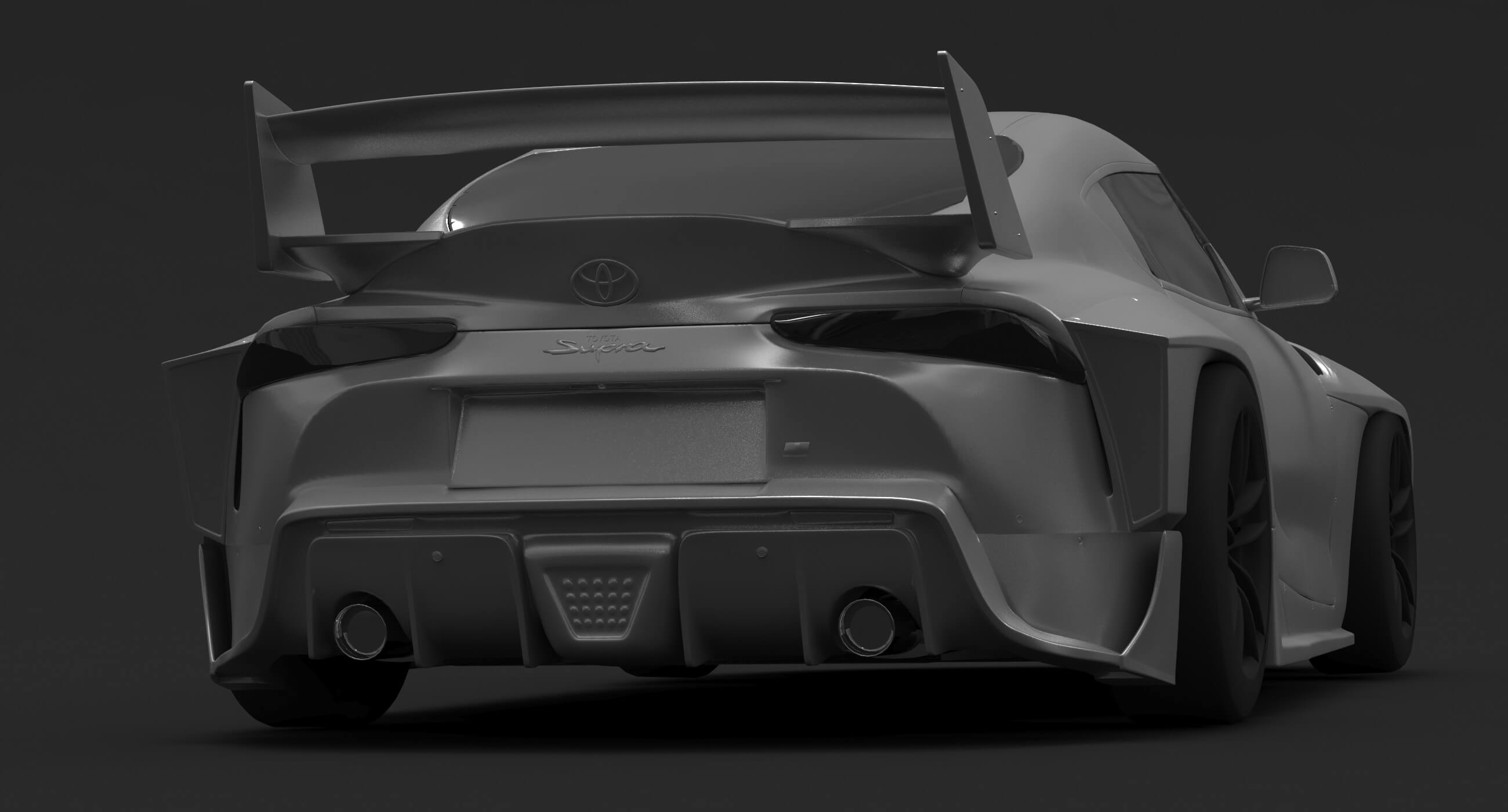 Toyota Supra A90 Liberty Walk Body Kit 3D Print Model by bayazoff