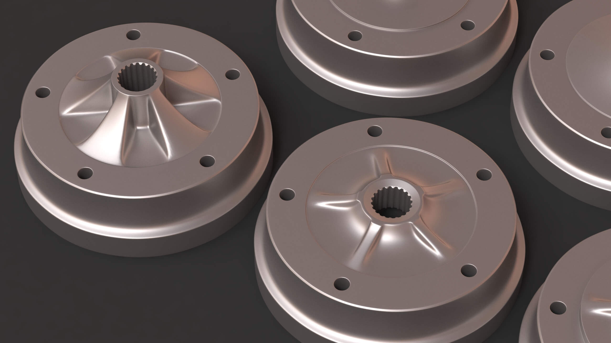 VW Beetle Brake Drums 5Lug Printable 3D Print Model by bayazoff