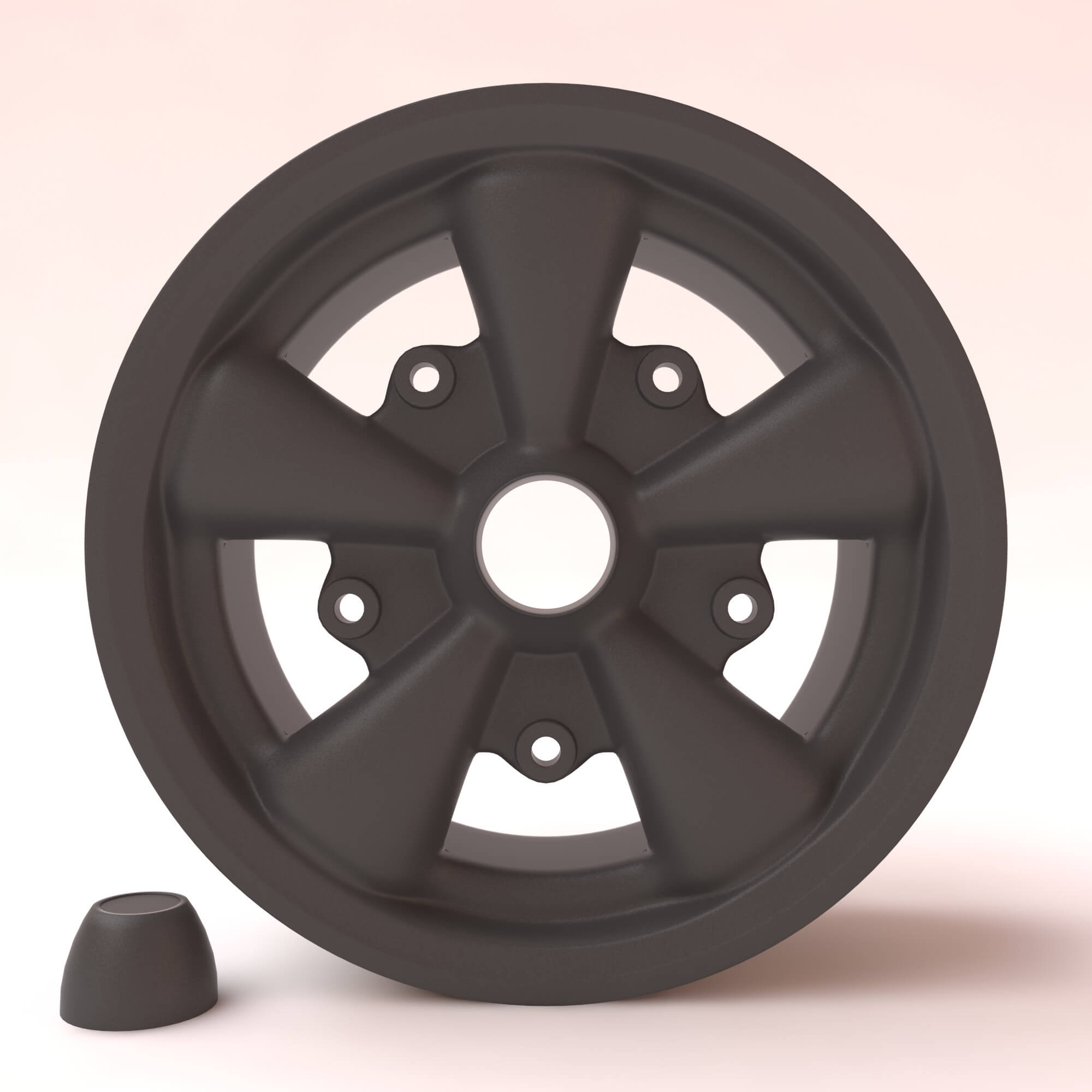 VW Empi 5 Spoke Wheels 3D Model by bayazoff