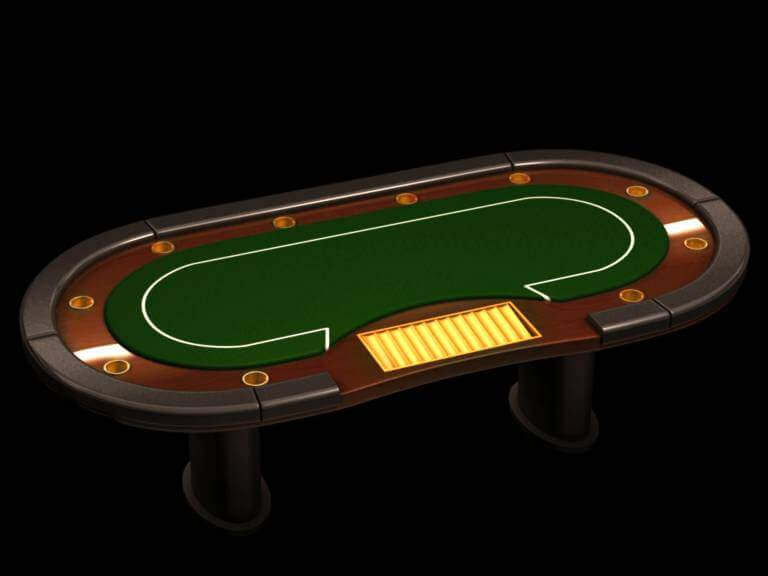 Poker Casino Table 3D Model by Behr Bros