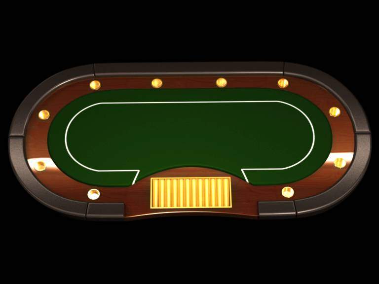 Poker Casino Table 3D Model by Behr Bros