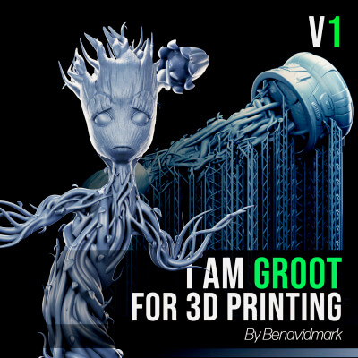 Baby Groot Stl for 3D Printing