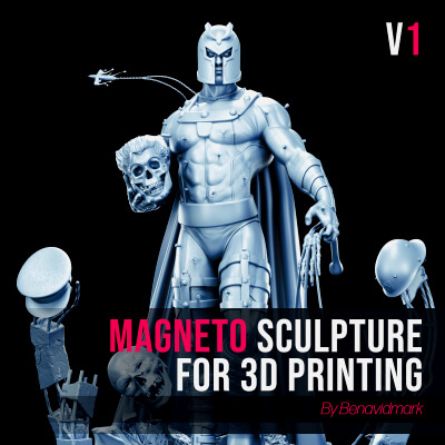 Magneto Sculpture for 3D Print