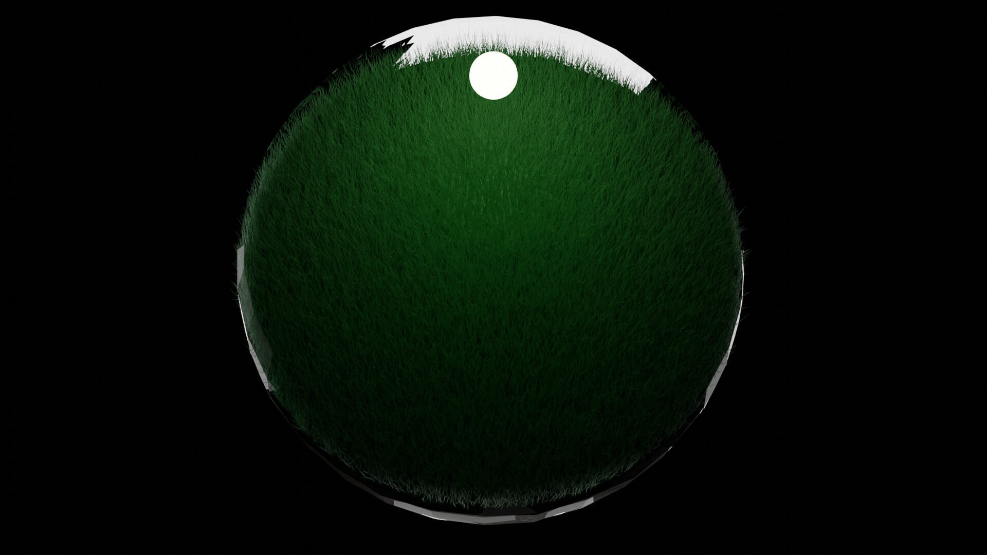 Glass ball with night moon 3D Model by Benedit