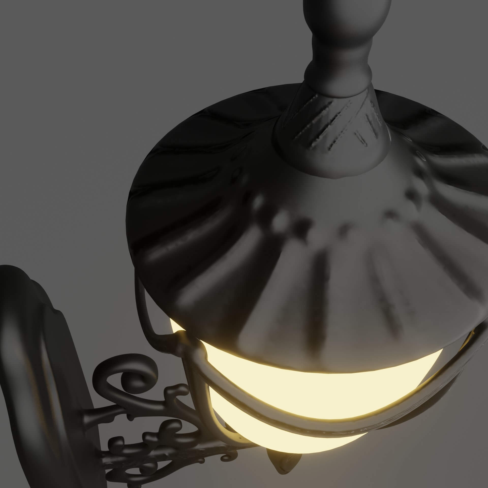 Gothic Wall Lamp 3D Model by BenevArts
