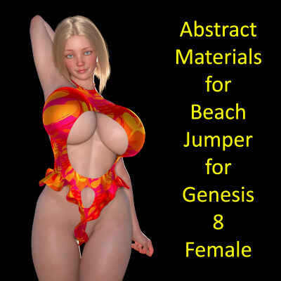 Abstract Materials for Beach Jumper Monokini for G8F by bikdingle