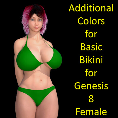 Free Additional Colors for Basic Bikini for Genesis 8 Female