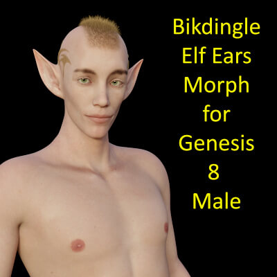 Bikdingle Elf Ears Morph for Genesis 8 Male