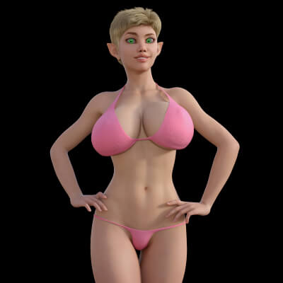 Cotton Candy for C3Ds Bitty Bit Bikini for Genesis 8 Female by bikdingle