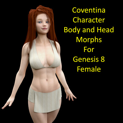 Coventina Character Body n Head Morphs for Genesis 8 Female