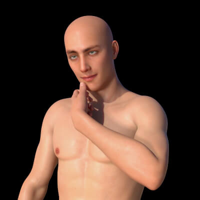Dude Character Body and Head Morphs for Genesis 8 Male