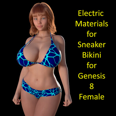 Electric Materials for Sneaker Bikini for Genesis 8 Female