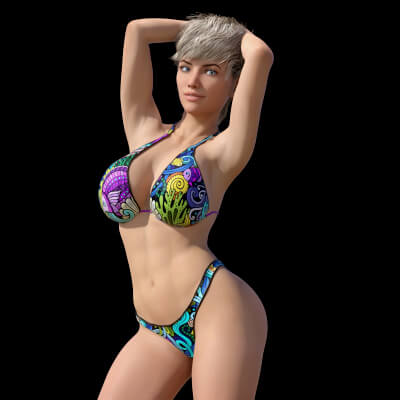 Heather Character Body and Head Morphs for Genesis 8 Female