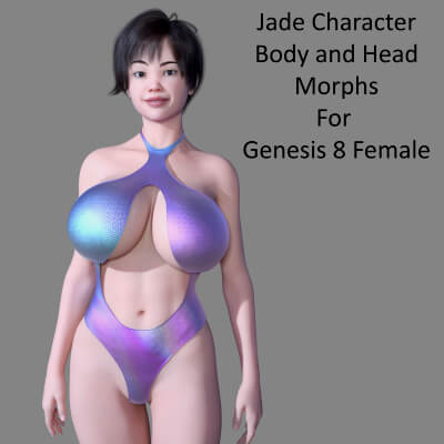 Jade Character Body and Head Morphs for Genesis 8 Female