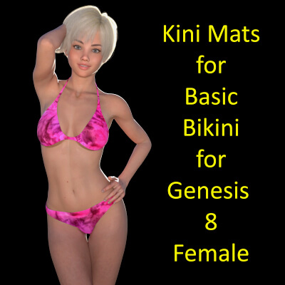 Kini Mats for Basic Bikini for Genesis 8 Female