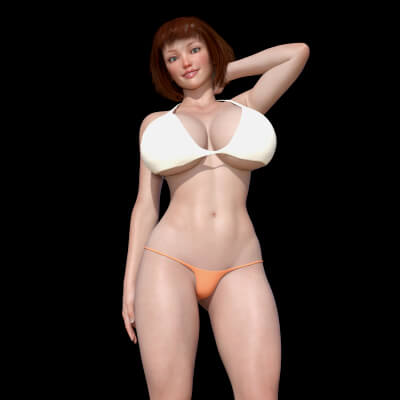 Peaches and Cream Material for Bitty Bit Bikini for G8F by bikdingle