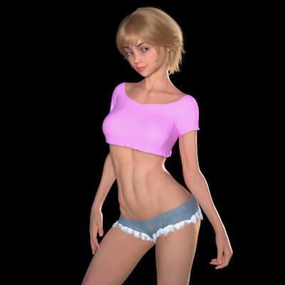 Posy Character Body and Head Morphs for Genesis 8 Female