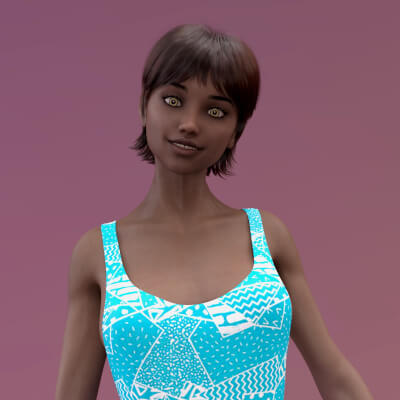 Prell Character Body and Head Morphs for Genesis 8 Female